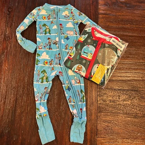 Little Sleepies Bamboo Disney Pixar Bundle - Picture 2 of 12